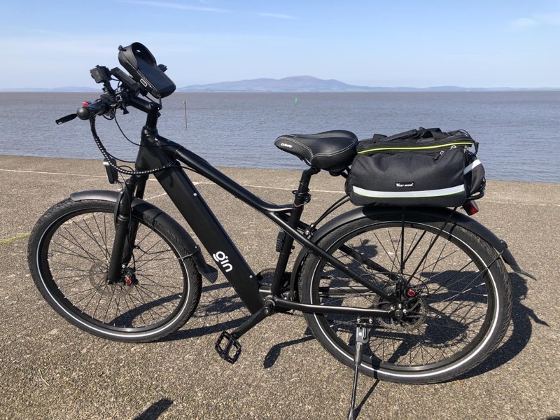 Customer e-bike at the beach