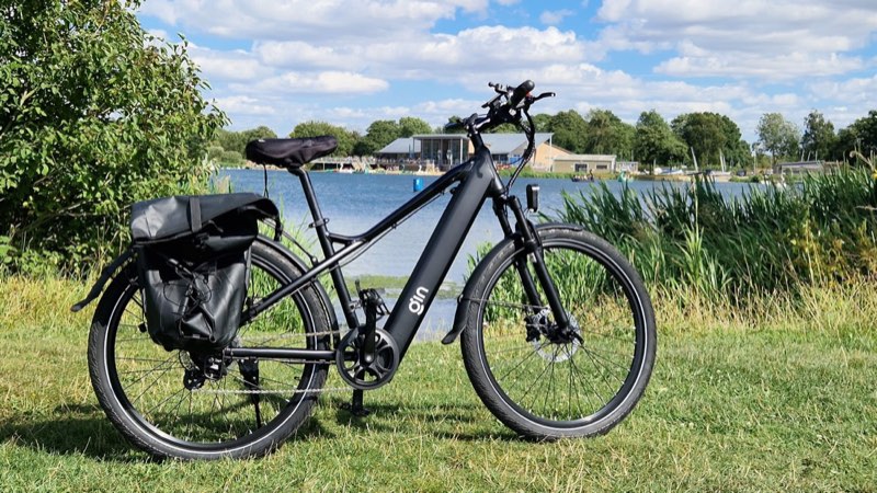 E-bike by a lake